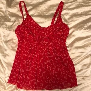 Red blouse